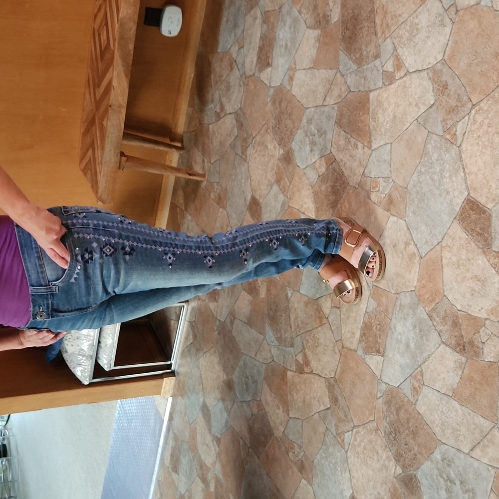 INC Embroidery and Studded Jeans